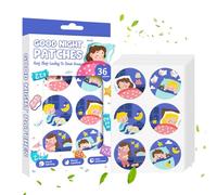 Autocollants Sommeil | 36 Pièces Aide Naturelle Nuit | Patchs Apaisants Garçons Filles | Pause Devoirs Maison Voyage Sieste
