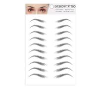 Autocollants Sourcils 3D - Effet Tatouage Semi-Permanent à l'Eau | Sourcil Naturel Imperméable pour Femmes et Hommes, Maquillage Longue Durée, Look Micrôblading, Facile à Poser