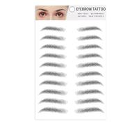 Autocollants Sourcils 3D - Effet Tatouage Semi-Permanent à l'Eau | Sourcil Naturel Imperméable pour Femmes et Hommes, Maquillage Longue Durée, Look Micrôblading, Facile à Poser