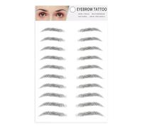 Autocollants Sourcils 3D - Effet Tatouage Semi-Permanent à l'Eau | Sourcil Naturel Imperméable pour Femmes et Hommes, Maquillage Longue Durée, Look Micrôblading, Facile à Poser