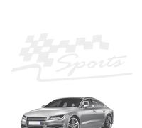 Autocollants Sourcils de Voiture, Autocollants Lettres de Voiture | Autocollants de carrosserie avec Drapeau de Course de Grille ,Autocollant Extérieur Automobile Créatif Autocollant Course de Porte