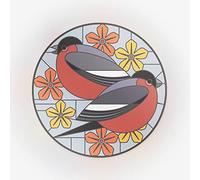 Autocollants statiques pour fenêtre avec inscription « I Like Birds » - Motif attrape-soleil - Petit autocollant pour vitrail