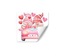 Autocollants statiques pour fenêtre, décoration d'intérieur, décalcomanies élégantes en forme de cœur pour la Saint-Valentin, art en vinyle PVC pour verre, miroirs, portes, 30 x 30 cm