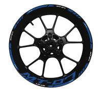 Autocollants Stickers Autocollants Réfléchissants pour Jantes De Moto 17 Pouces pour Y&amaha MT-07 MT07 MT 07, Kit Complet De Décoration Autocollants Jantes(Couleur 7)