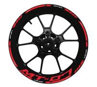 Autocollants Stickers Autocollants Réfléchissants pour Jantes De Moto 17 Pouces pour Y&amaha MT-07 MT07 MT 07, Kit Complet De Décoration Autocollants Jantes(Couleur 5)