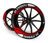Autocollants Stickers Autocollants Réfléchissants pour Jantes De Moto pour Ducati Panigale V2, Kit Complet De Décoration Autocollants Jantes(Couleur 7)