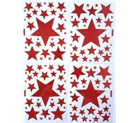 Autocollants/Stickers etoiles/Muraux rouges motif Mural Etoiles rouges colores Créatifs deco-ration auto adhésif décoratif enfant bebe cadeau