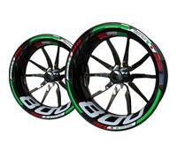 Autocollants Stickers Kit D'autocollants De Jantes De Moto pour Mv Agusta Brutale 800 F3 Kit D'autocollants De Jantes Ensemble De Décalcomanies pour Pneus De Jante Autocollants Jantes(Couleur 3)