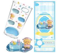 Autocollants Superposables - Décalcomanies De Figures Transparentes | Autocollants 3D Mignons Et Imperméables - Pour Coques Téléphone Bureau Journaux Intimes Et Carnets De Journaling Agendas Et