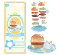 Autocollants Superposables, Décalcomanies De Figures Transparentes, Autocollants 3D Mignons Et Imperméables, Pour Coques Téléphone Bureau Journaux Intimes Et Carnets De Journaling Agendas Et
