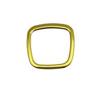 Autocollants Tableau Bord Compatible Avec BMW Pour A4 Pour B6 Pour B7 2003-2008 Autocollants Bouton Intérieur Autocollant Décoration Logo Central Volant(Yellow)