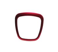 Autocollants Tableau Bord Compatible Avec BMW Pour A4 Pour B6 Pour B7 2003-2008 Autocollants Bouton Intérieur Autocollant Décoration Logo Central Volant(Red)