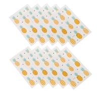 Autocollants Tatouage Ananas Imperméables Colorés, 10 Feuilles | Papier, Pose Rapide et Retrait Facile, pour Bras et Mains, Soirées Piscine et Carnaval