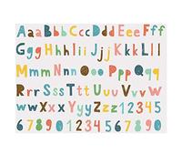 Autocollants tatouages, Tatouages temporaires, 1 feuille d'autocollants de tatouage temporaire Alphabet coloré mignon, lettres anglaises, faux, Kit nom à faire soi-même