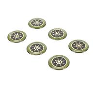 Autocollants Téléphone Portable 6pcs, Absorption Ondes Électromagnétiques, Protection Radiations EMF 2,9 cm pour Ordinateurs - Argent