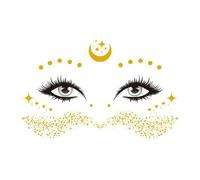 Autocollants temporaires pour le visage - Autocollants mignons imperméables - Accessoire de maquillage de festival - Autocollants visage colorés pour festivals de jeu de rôle - Autocollant en strass