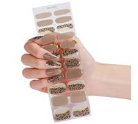 Autocollants tendance pour ongles en gel avec paillettes dorées pour les fêtes, pas besoin de lumière, application de styles européens, pas de chaleur