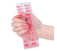 Autocollants tendance pour ongles en gel avec paillettes dorées pour les fêtes, pas besoin de lumière, application de styles européens, pas de chaleur