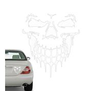 Autocollants tête de mort réfléchissants - Autocollants de voiture de crâne autocollants réfléchissants | Autocollants graphiques en vinyle pour voiture/camion, autocollants de fenêtre arrière latéral