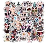 Autocollants The Binding of Is Aac, 60 Pcs Binding of Is Aac Figurine Vinyle DIY Stickers Imperméable Pour Fête, Scrapbooking Ordinateur Portable Skateboard Pour Étudiants Adolescents
