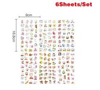 Autocollants Transparents Animal De Dessin Animé, Étiquette Scrapbook, Kawaii, Décoration Pour Journal Intime, Compte À Main, Papeterie Pour Enfants, Diy Bricolage, 6 Feuilles/Ensemble