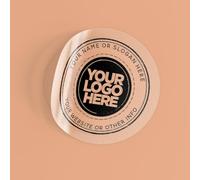 Autocollants transparents personnalisés en vinyle transparent avec logo et slogan pour la marque, l'emballage et les petites entreprises