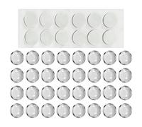 Autocollants Transparents pour Touches De Clavier - 32 Boutons Surélevés De 1,2 Cm, Aide À La Frappe Haute Clarté | Couvre-clés Longs Adaptés Aux Ongles, Loupes Rondes pour Calculatrice De