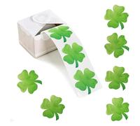 Autocollants trèfle, 200 pièces: stickers trèfle à quatre feuilles porte bonheur pour Nouvel An, examens, fin d’études, anniversaire, mariage, cadeaux, étiquettes décoratives, 5 cm