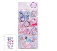 Autocollants tridimensionnels pour | Décoration de cahiers | Autocollants réutilisables pour adolescents pour décorer scrapbooking, journaux, planificateurs, ordinateurs portables et