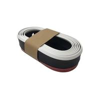 Autocollants Universels pour Lèvre De Pare-Choc Voiture, 2.5M, Protections Avant en Caoutchouc, Bande Moulures Extérieures Spoiler de Jupe latérale