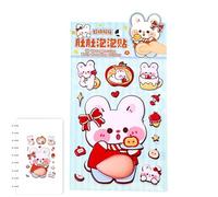 Autocollants ventre d'animaux 3D,Autocollants 3D pour Cahier,Décalcomanies Animales Compressibles - pour Ordinateurs Portables Coques Téléphone Cahiers Carnets Activités Manuelles Adultes