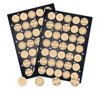 Autocollants vierges, lot de 70: Stickers ronds aspect papier kraft brun Ø 3,2 cm, à personnaliser pour mariage, cadeau, baptême, scrapbooking, étiquettes DIY, autocollants personnalisés