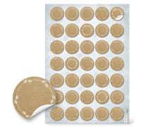 Autocollants vierges, lot de 70: Stickers ronds aspect papier kraft brun Ø 3,2 cm, à personnaliser pour mariage, cadeau, baptême, scrapbooking, étiquettes DIY, autocollants personnalisés