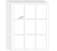 Autocollants Vierges pour Cartes à Jouer-Imprimez Vos Cartes au format Poker-216 Étiquettes en Papier Autocollantes pour Imprimantes Laser/Jet d'Encre (8,5 cm x 6 cm) 24 Feuilles-Autocollants Vierges