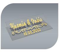 Autocollants vintage personnalisables avec nom et date pour invitations à un mariage, un baptême, des fiançailles, une communion, un anniversaire, une fête (modèle 10)