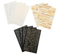 Autocollants Vintage pour Scrapbooking, 3 Sachets de Papier