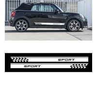 Autocollants Vinyle De Voiture pour Mini C.o.o.p.e.r R53 R55 R56 R57 R58, Jupe De Bande Latérale De Corps Course Voiture Bandes Latérales Du Corps Pour Voitures Décalcomanie