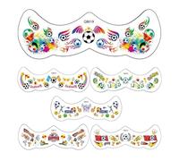 Autocollants Visage Fête Décalcomanie Amovible Thème Football