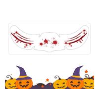 Autocollants visage Halloween Temporaire Auto-Adhésif Gothique