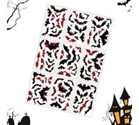 Autocollants Vitres Halloween Films Statiques Miroir Taches De Sang