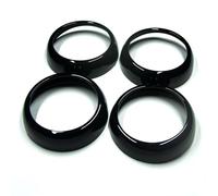 Autocollants Voiture Pour Mercedes Pour Smart 453 Pour Fortwo Pour Forfour Tablea Bord Sortie D'air Décoration Couverture Coque Protection Intérieur Automobile(Noir)