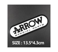 Autocollants Yoshimura Two Brother Arrow Pièces modifiées Embout d'échappement de Moto Autocollants CF Moto Aluminium 3D Résistant à la Chaleur(JH109)