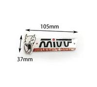 Autocollants Yoshimura Two Brother Arrow Pièces modifiées Embout d'échappement de Moto Autocollants CF Moto Aluminium 3D Résistant à la Chaleur(JH115)