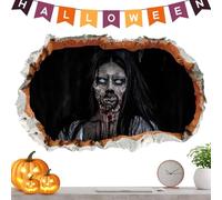 Autocollants zombies Halloween, autocollants zombies Halloween DECALS Spooky | Décor automobile décor intérieur brisant l'art mural pour maison hantée, classe