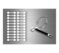 Autocollats Sticker Bijoux Prix Etiquette Magasin Bijouterie - Blanc / Lot De 110