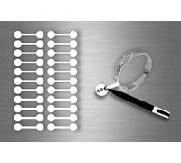 Autocollats Sticker Bijoux Prix Etiquette Magasin Bijouterie - Blanc / Lot De 22