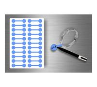 Autocollats Sticker Bijoux Prix Etiquette Magasin Bijouterie - Bleu / Lot De 44