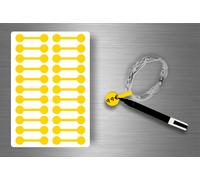 Autocollats Sticker Bijoux Prix Etiquette Magasin Bijouterie - Jaune / Lot De 110