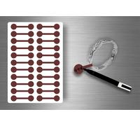 Autocollats Sticker Bijoux Prix Etiquette Magasin Bijouterie - Marron / Lot De 22