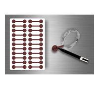 Autocollats Sticker Bijoux Prix Etiquette Magasin Bijouterie - Marron / Lot De 44